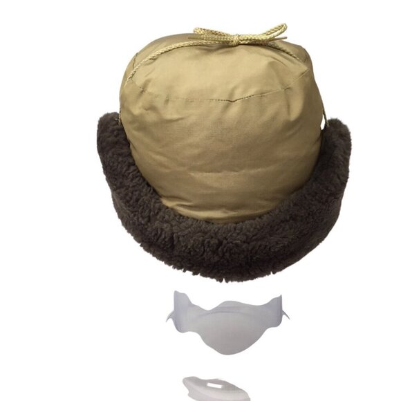 Vintage Eddie Bauer Goose Down Trapper Hat Ear Flaps Hunting Insulated Size M? - Picture 7 of 10